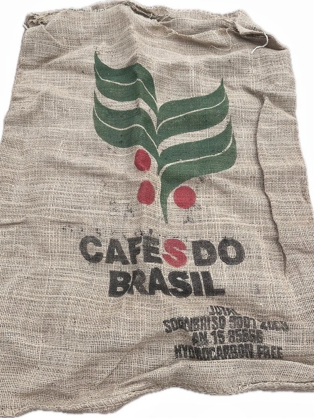 Cafes do Brasil Santos Coffee Burlap Sack Decor